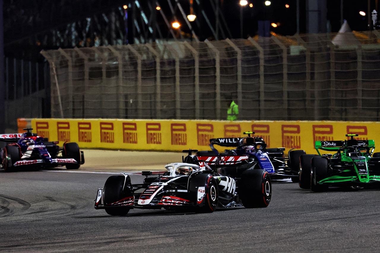 2024年F1第1戦バーレーンGP決勝レース　ケビン・マグヌセン（ハース）
