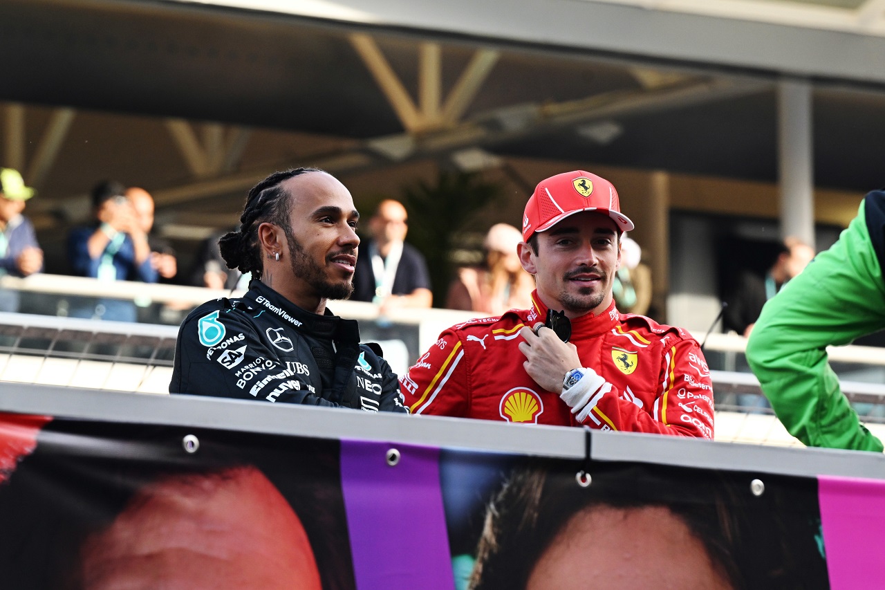 シャルル・ルクレール（フェラーリ）とルイス・ハミルトン（メルセデス）
