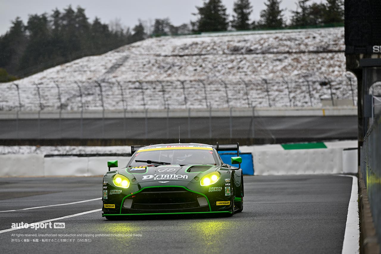 D'station Racingが新型バンテージAMR GT3エボをもてぎでシェイクダウン。好感触を得る