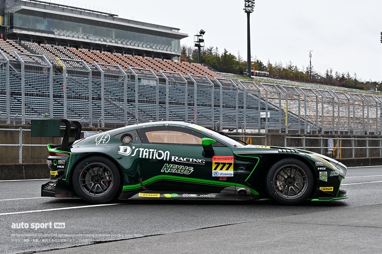 D'station Racingが新型バンテージAMR GT3エボをもてぎでシェイクダウン。好感触を得る