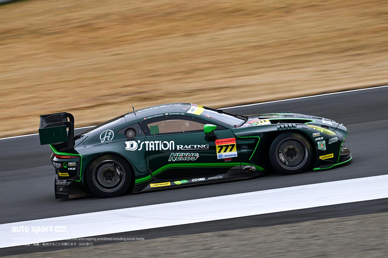 D'station Racingが新型バンテージAMR GT3エボをもてぎでシェイクダウン。好感触を得る
