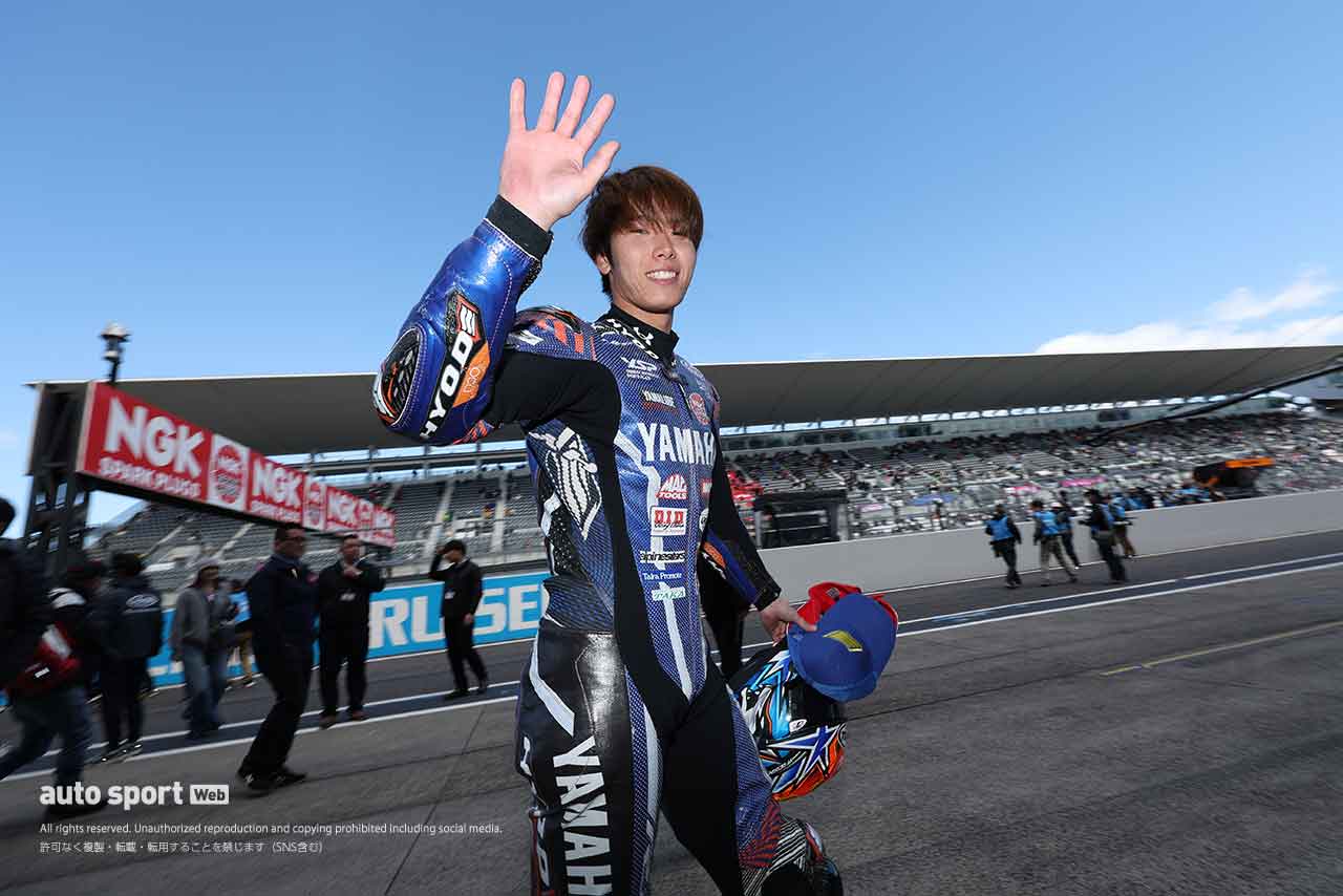 3位表彰台獲得の岡本裕生（YAMAHA FACTORY RACING TEAM 2）／2024全日本ロード第1戦鈴鹿2&4 JSB1000
