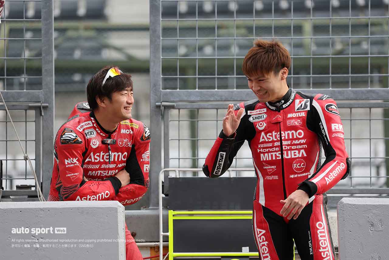 渡辺一馬と野左根航汰（Astemo HondaDream SI Racing）／2024全日本ロード第1戦鈴鹿2&4 JSB1000
