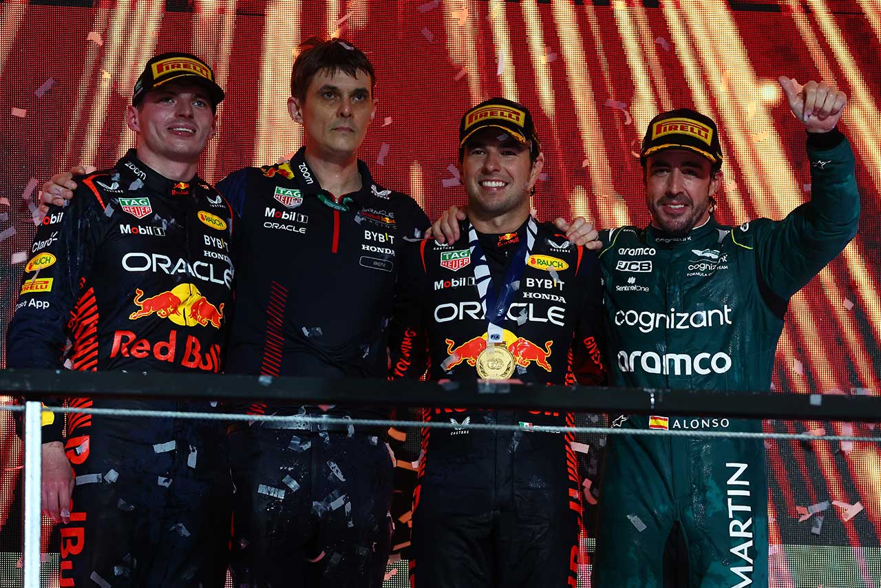 2023年F1第2戦サウジアラビアGP　表彰式