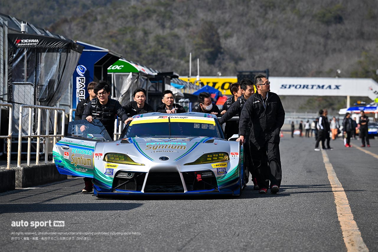 2024スーパーGT岡山公式テスト　3月15日　搬入日の様子