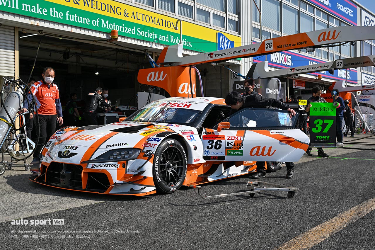 2024スーパーGT岡山公式テスト　3月15日　搬入日の様子