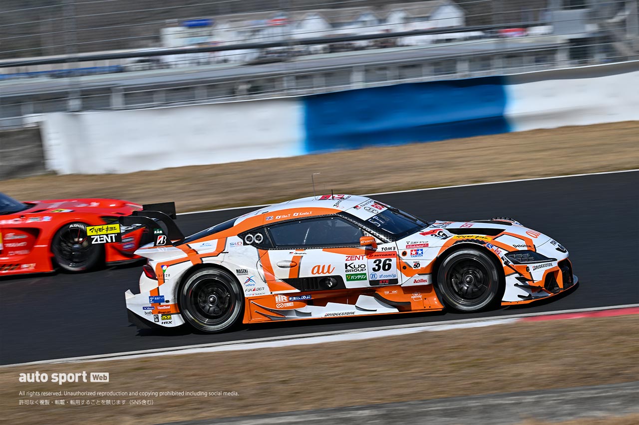 岡山でスーパーGT公式テストがスタート。初日午前はENEOS GR Supraがトップタイム