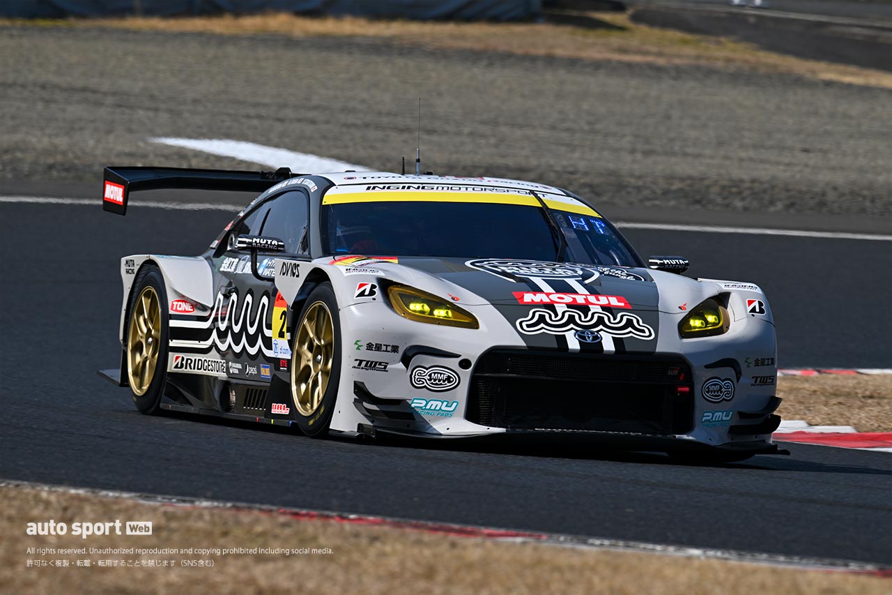 岡山でスーパーGT公式テストがスタート。初日午前はENEOS GR Supraがトップタイム