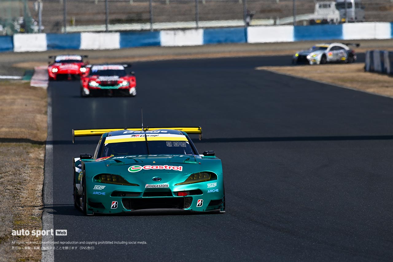 岡山でスーパーGT公式テストがスタート。初日午前はENEOS GR Supraがトップタイム