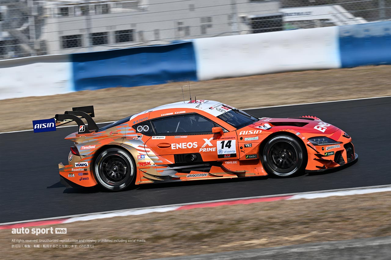 スーパーGT岡山公式テストの1日目午後は“予選シミュレーション”実施。au GR Supraが“模擬ポール”