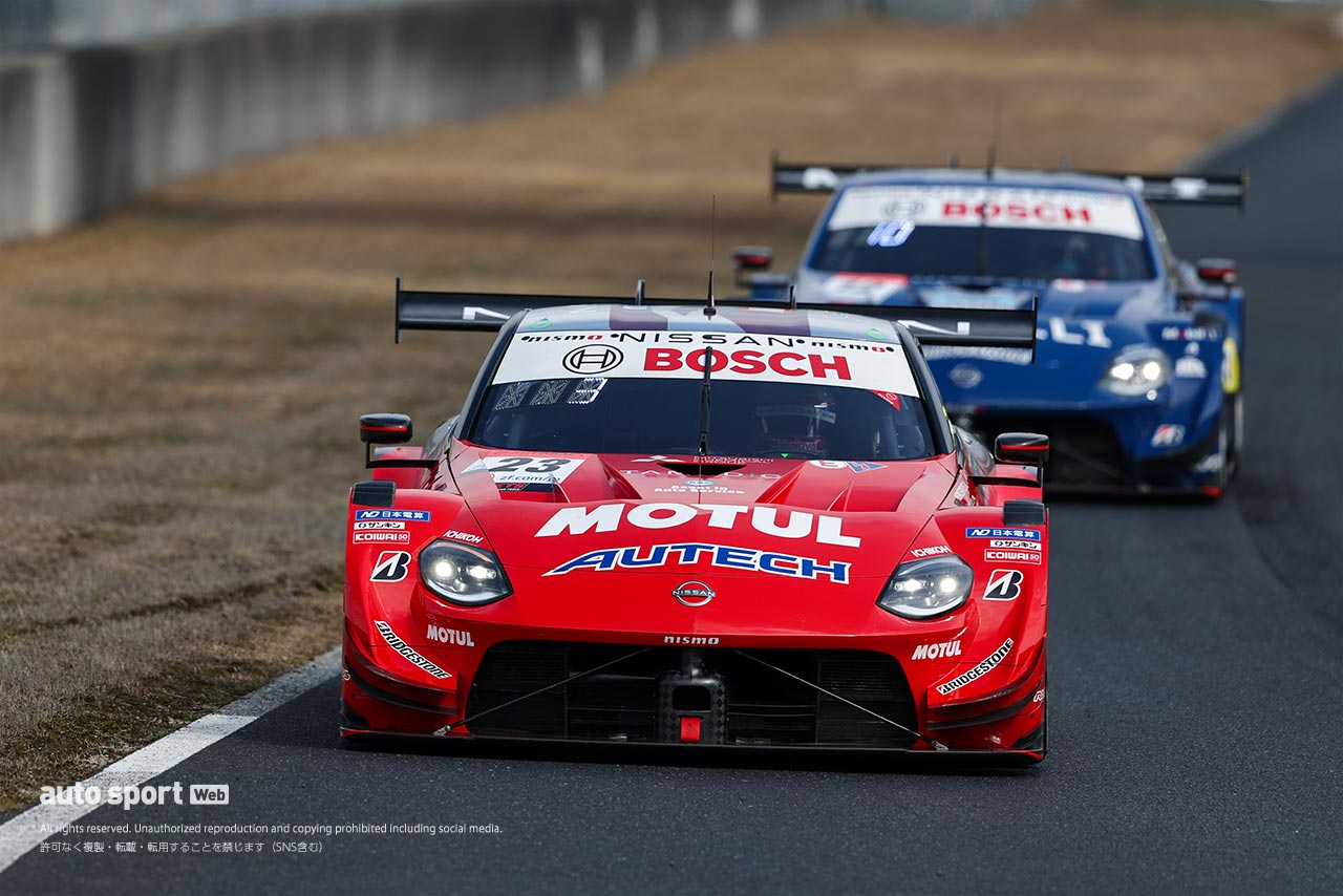 スーパーGT岡山公式テストの2日目午前は曇りからウエットへ。au TOM'S GR Supraがまたも最速に