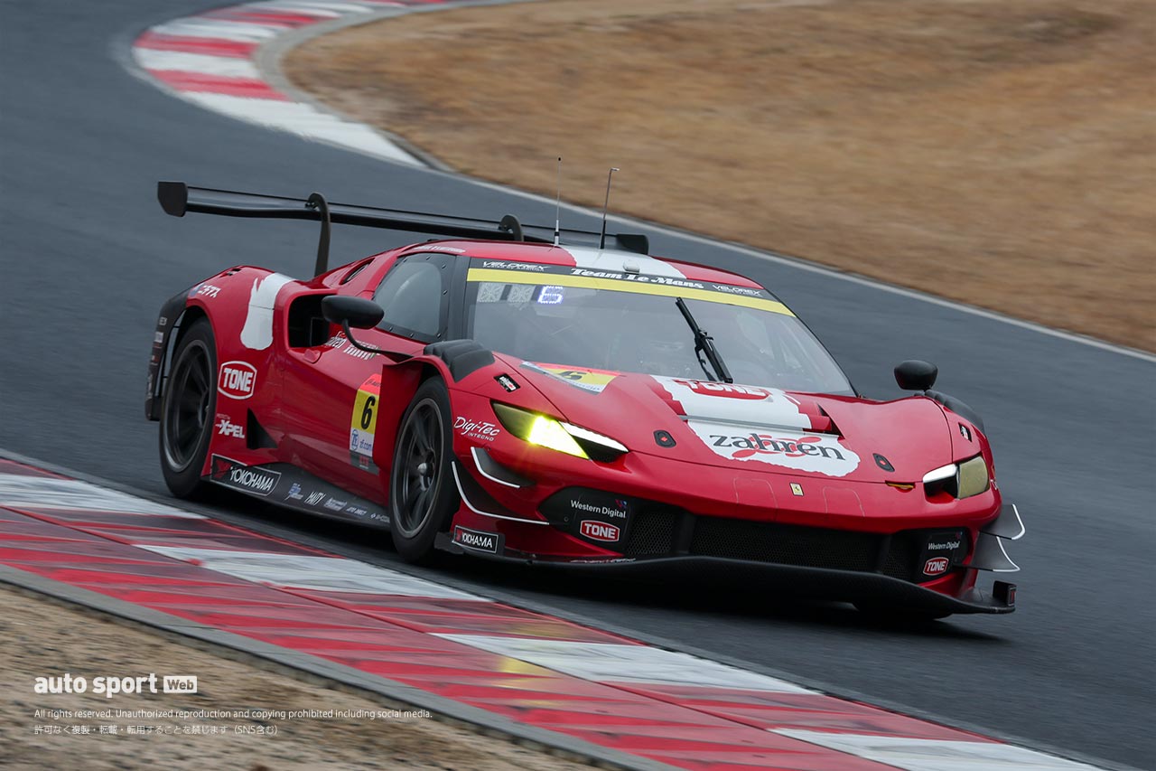 ウエットとなったスーパーGT岡山公式テストのセッション4はリアライズZがトップタイム