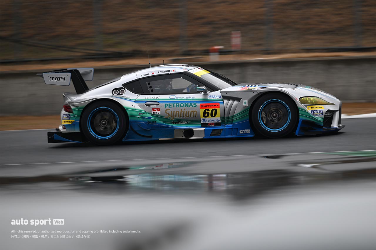 ウエットとなったスーパーGT岡山公式テストのセッション4はリアライズZがトップタイム