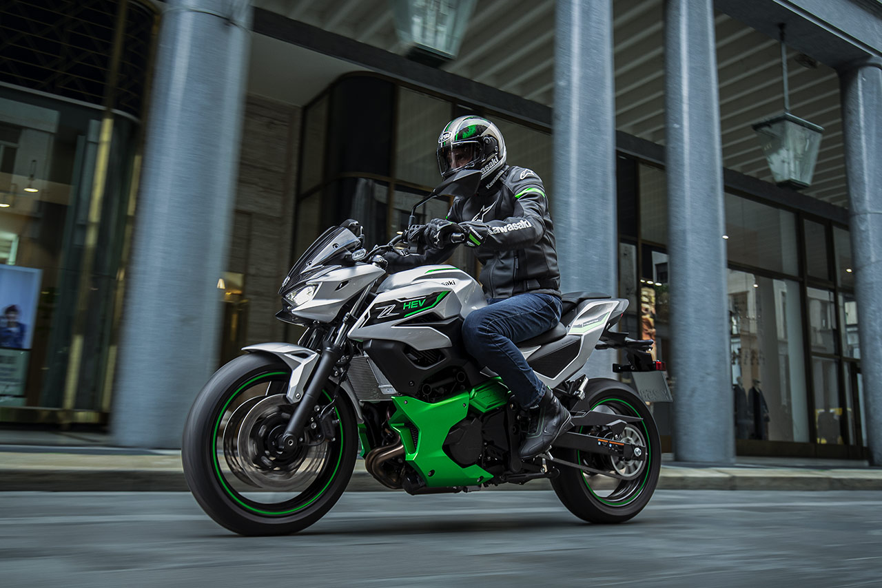 カワサキ、ストロングハイブリッドモーターサイクル『Z7 Hybrid』を6月15日から発