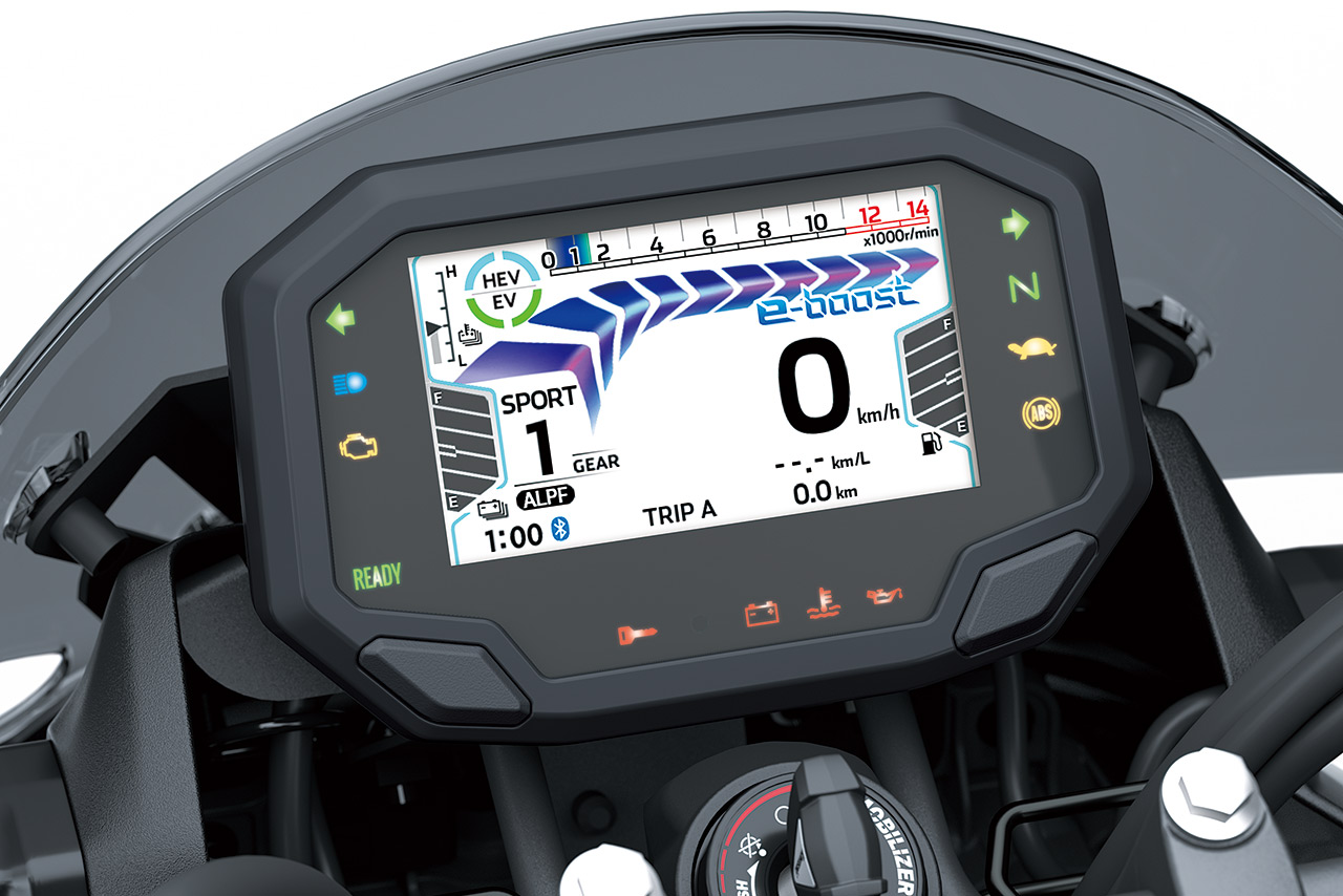 カワサキ、ストロングハイブリッドモーターサイクル『Z7 Hybrid』を6月15日から発売