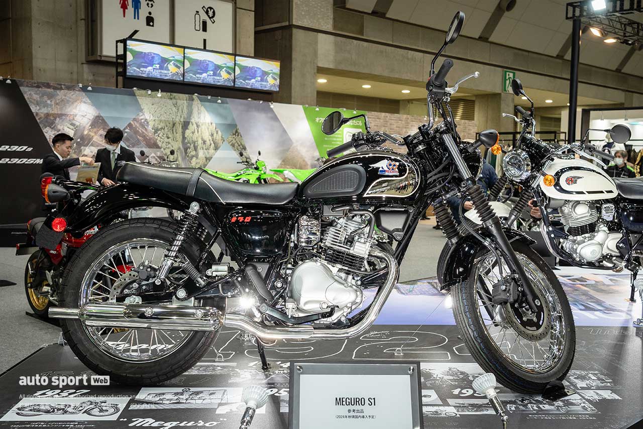 カワサキ：昭和レトロ系から最先端のハイブリッド技術を搭載したモデルまで幅広く披露／東京モーターサイクルショー