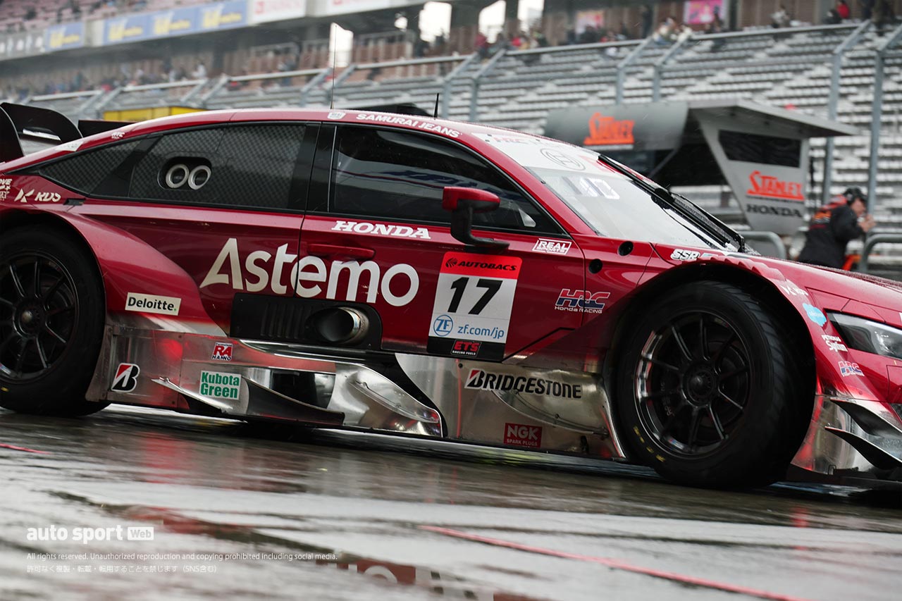 2024年スーパーGT公式テスト富士スピードウェイ 17号車Astemo CIVIC TYPE R-GT