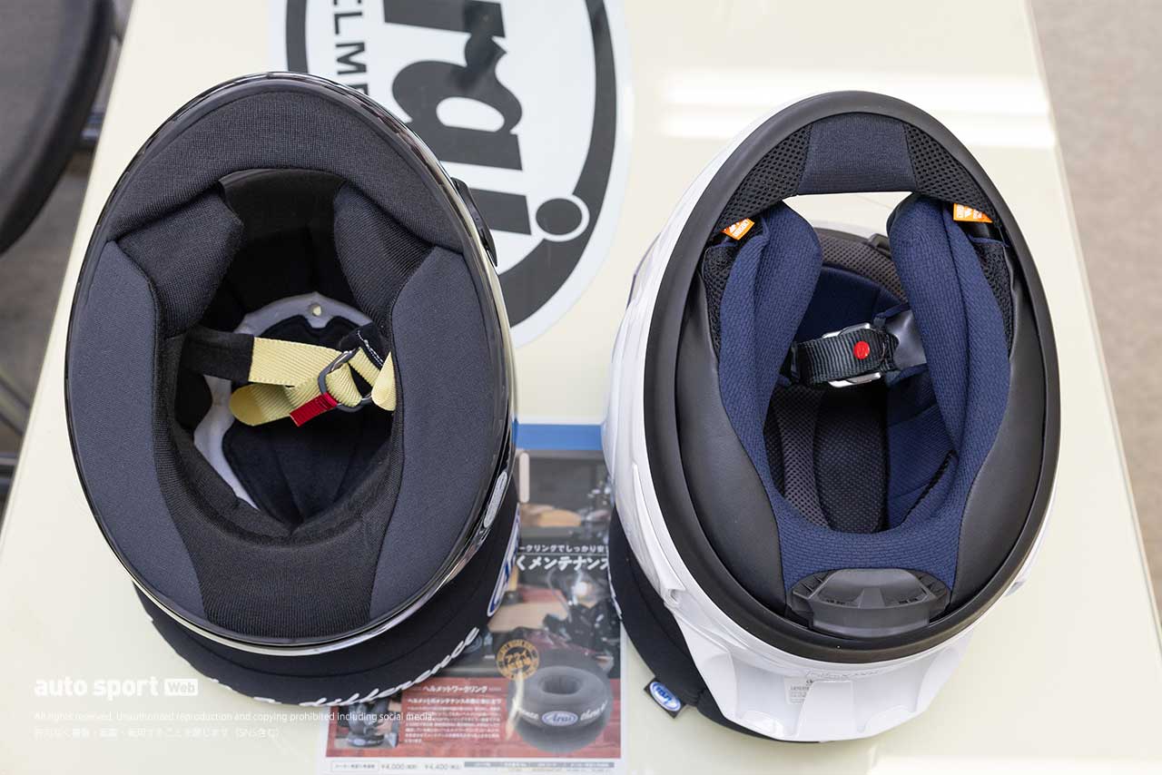 選手の体を保護する装備品を比較。二輪用は『転倒』、四輪用は『難燃性』と設計思想の違いも／鈴鹿2&4