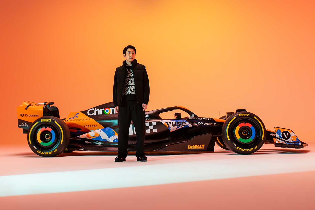 マクラーレン、F1日本GP限定の特別カラーリングを発表。“江戸文字”をモチーフに日本人アーティストが手がける