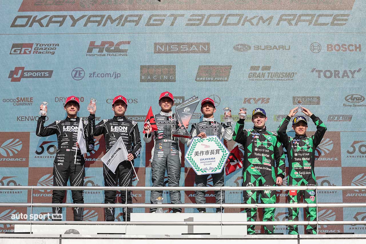 2024スーパーGT第1戦岡山　GT300クラスの表彰式