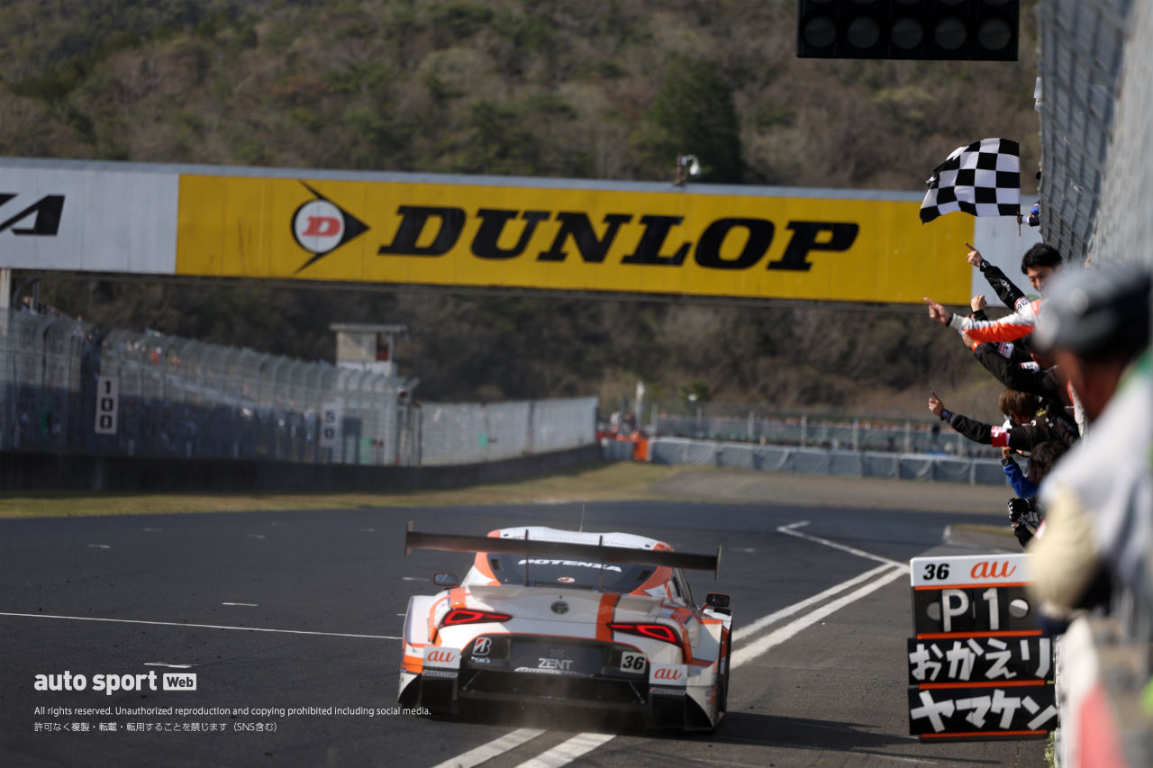 au TOM’S圧倒の開幕戦。GRスープラ表彰台独占を新車シビックが奪い返す【第1戦GT500決勝レポート】
