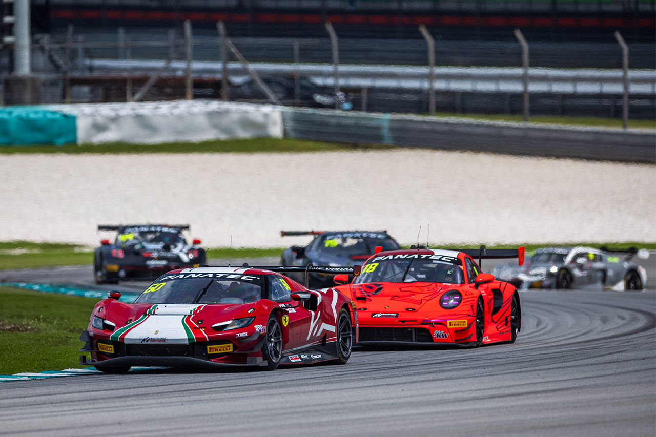 LM corsaの60号車フェラーリ296 GT3（小河諒／脇阪薫一）