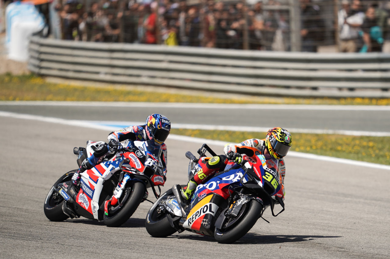 ホンダ：「混沌としたレース」のスプリント。ザルコ、最終ラップで転倒／第4戦スペインGP スプリント