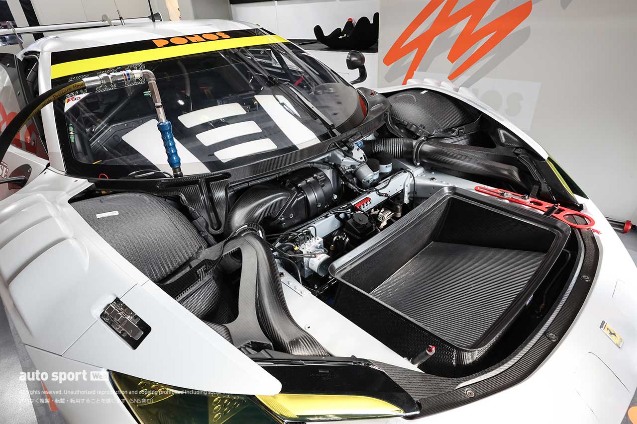 【GT300マシンフォーカス】最新フェラーリ296 GT3はまるでLMP3？　目指すはアンダー傾向を抑える“脚を動かす”クルマ作り