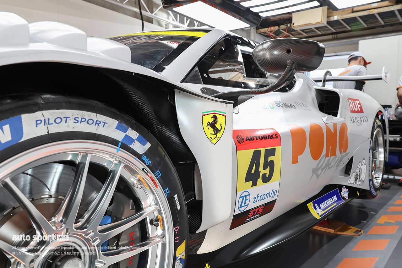 【GT300マシンフォーカス】最新フェラーリ296 GT3はまるでLMP3？　目指すはアンダー傾向を抑える“脚を動かす”クルマ作り