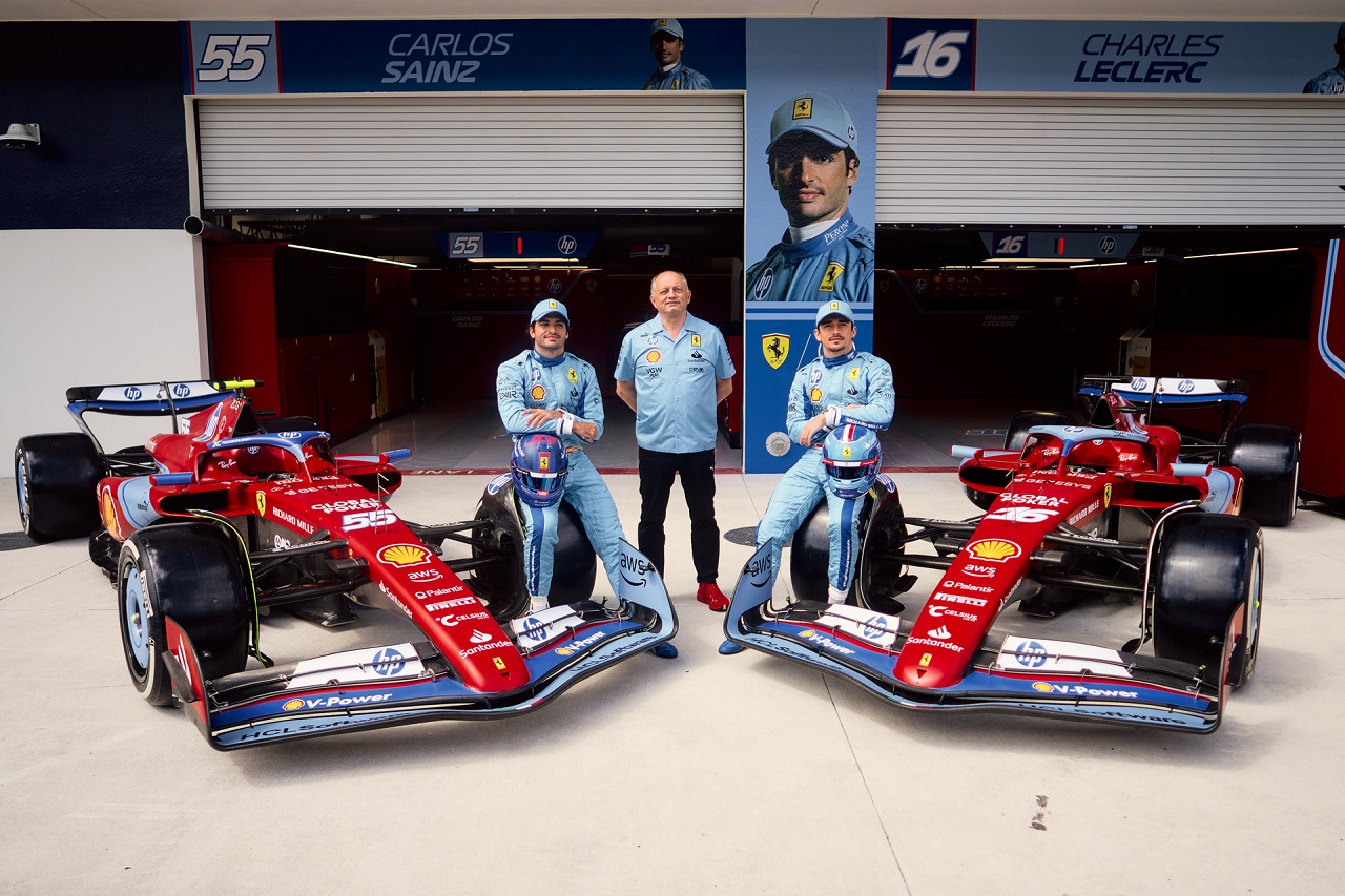フェラーリがマイアミスペシャルカラーのSF-24を披露
