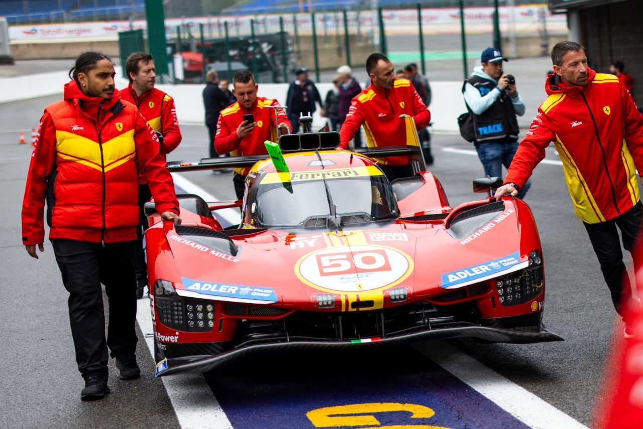 フェラーリ499Pが好調キープか、FP1でワン・ツー。ランボルギーニとアルピーヌが続く／WECスパ