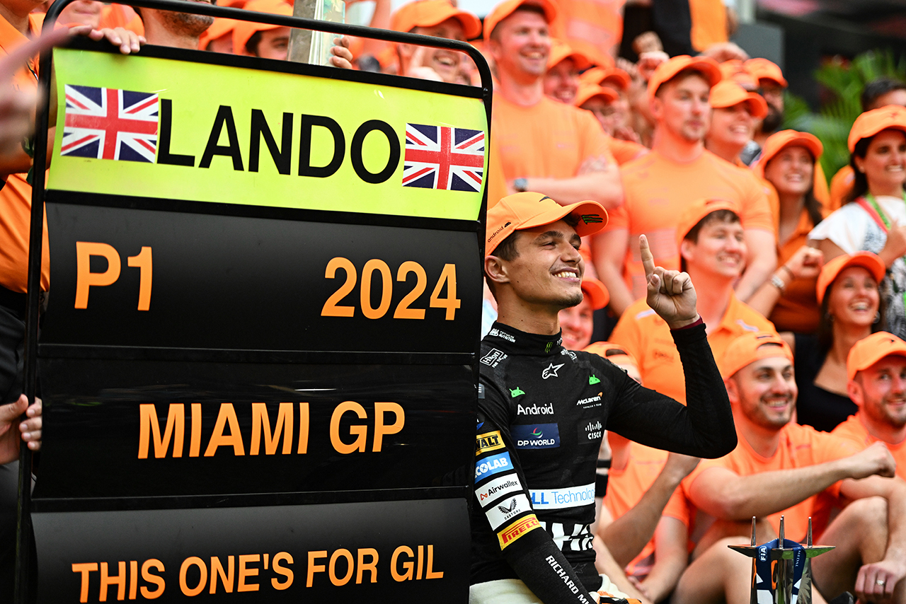 2024年F1第6戦マイアミGP　ランド・ノリス（マクラーレン）