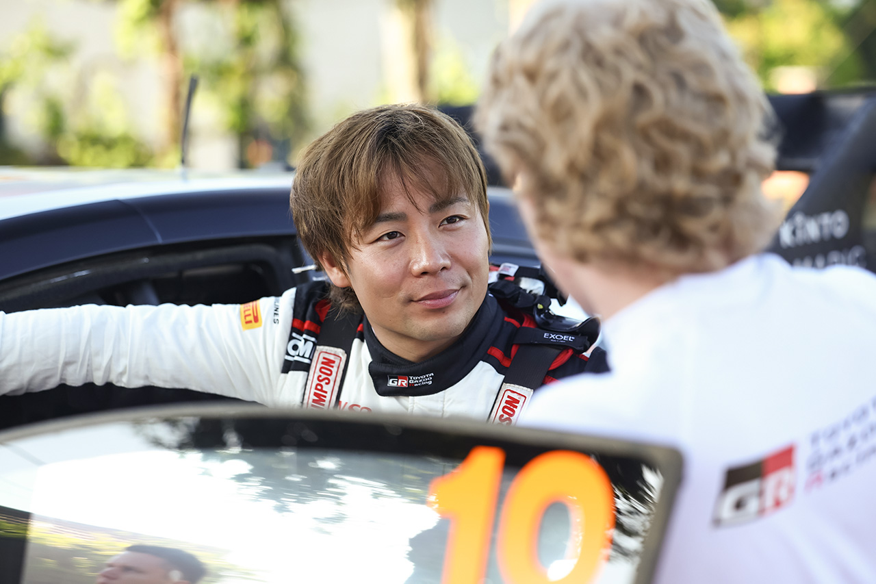 勝田貴元とカッレ・ロバンペラ（トヨタGRヤリス・ラリー1）