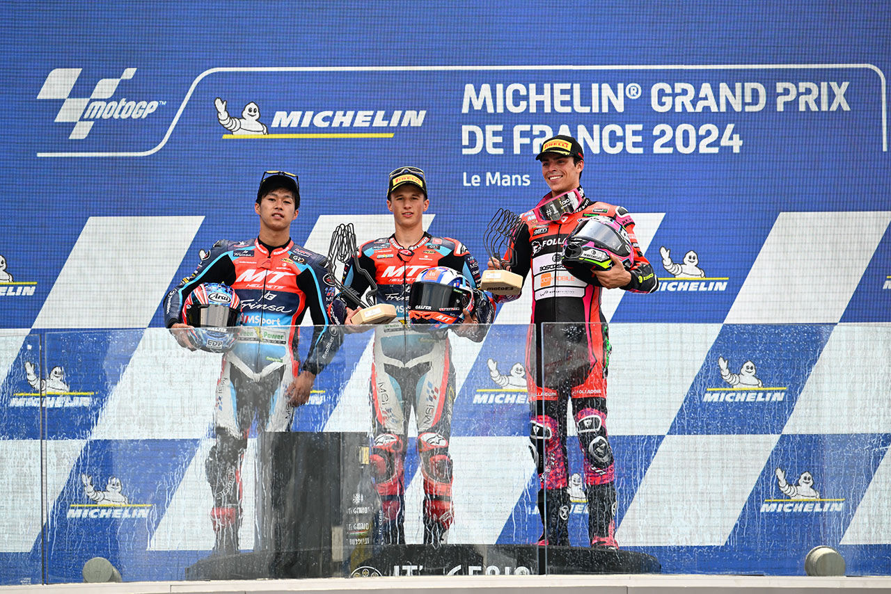 小椋藍が今季初表彰台【順位結果】2024MotoGP第5戦フランスGP Moto2 決勝