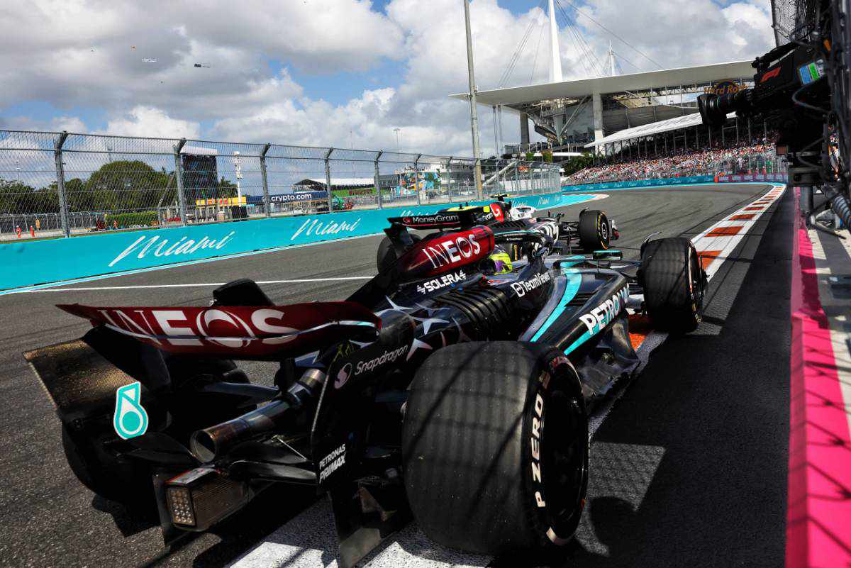 2024年F1第6戦マイアミGP　ルイス・ハミルトン（メルセデス）
