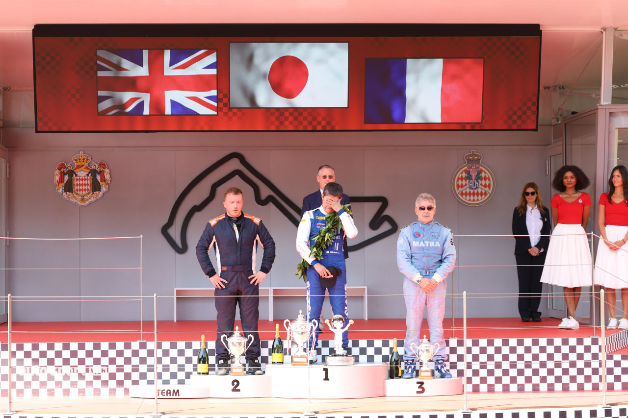 ロータス72でモナコ・ヒストリックGPに参戦した久保田克昭が2度目の栄冠。同グループ4位にニューウェイ