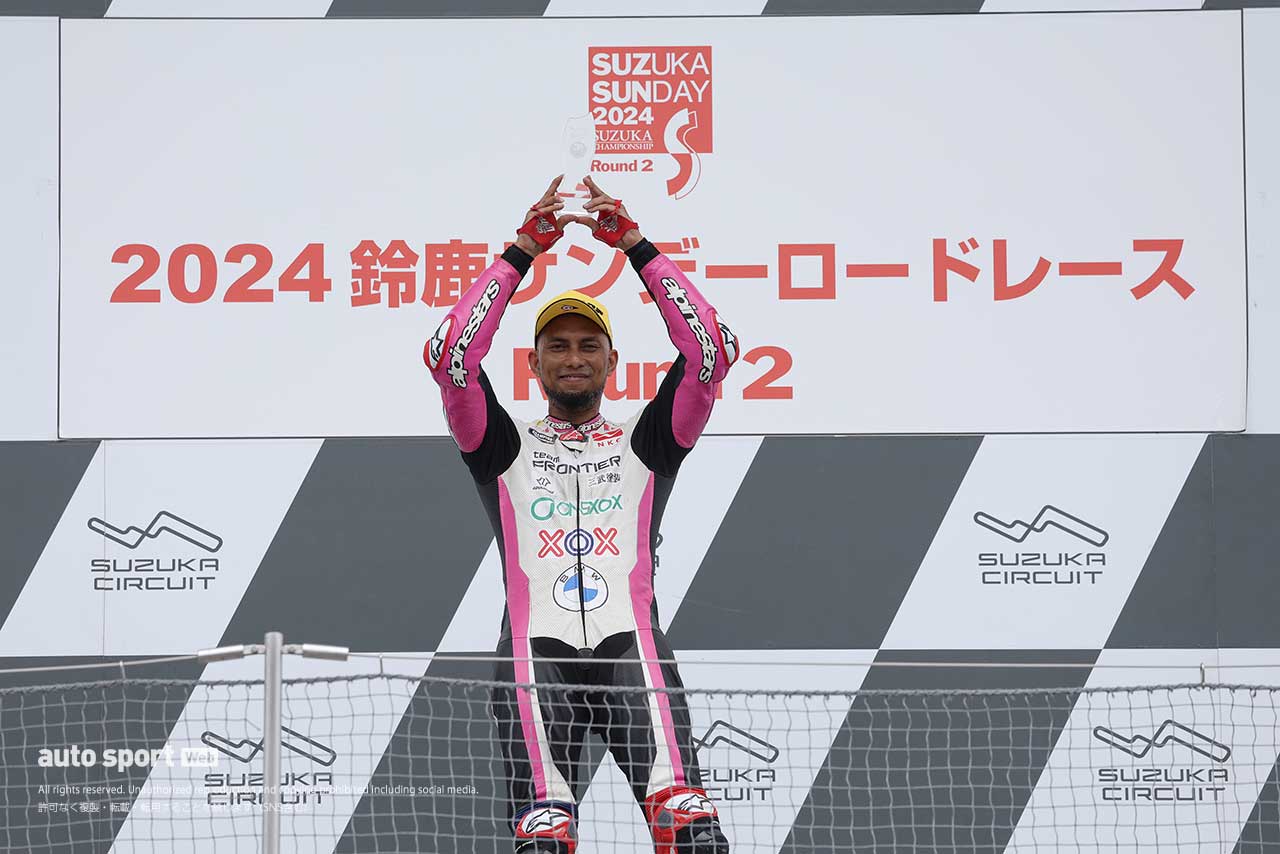 カマルザマン「ドライのマップに変えた」と雨の決勝でベテランの技。Team Frontierは8耐トライアウト首位通過／2024鈴鹿サンデーロード第2戦