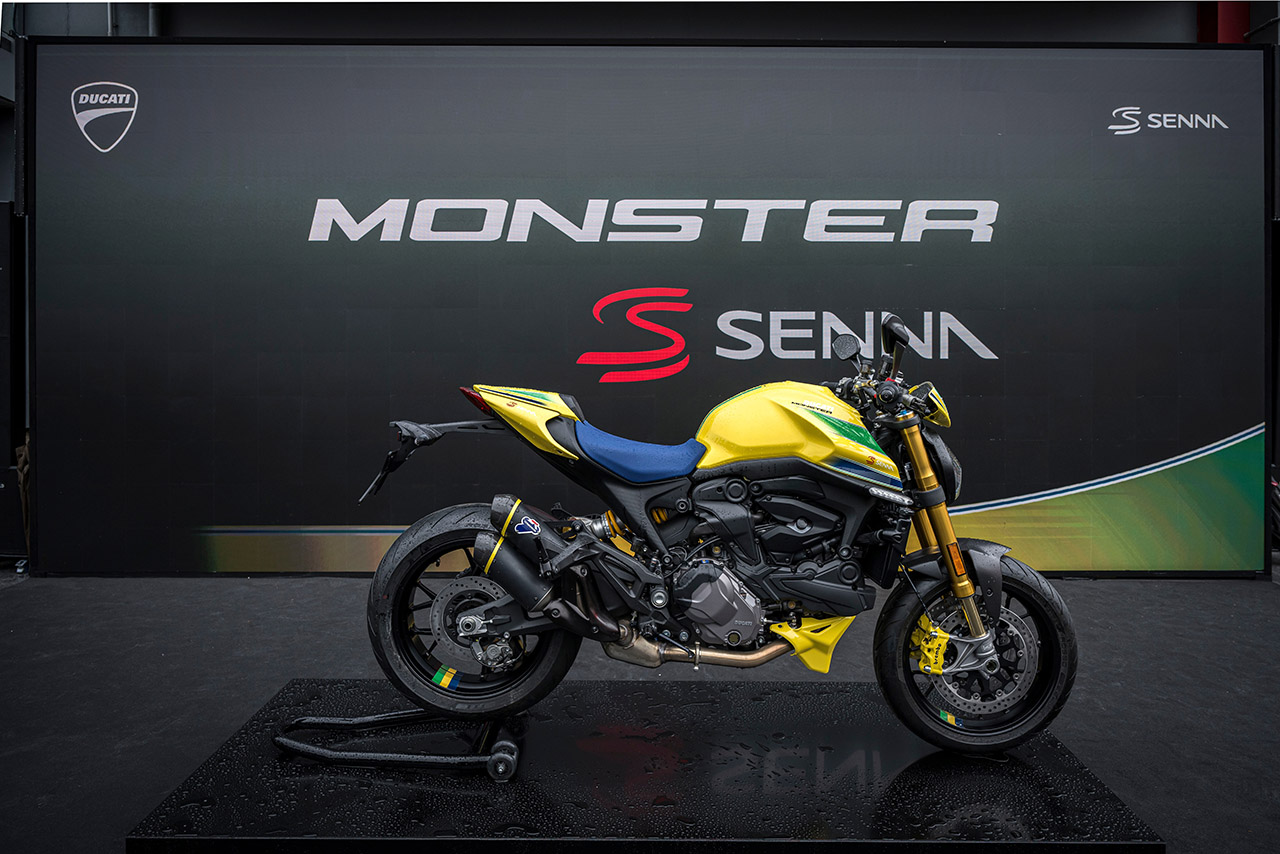 F1第7戦エミリア・ロマーニャGPにて、ドゥカティが発表した『Monster Senna（モンスター・セナ）』