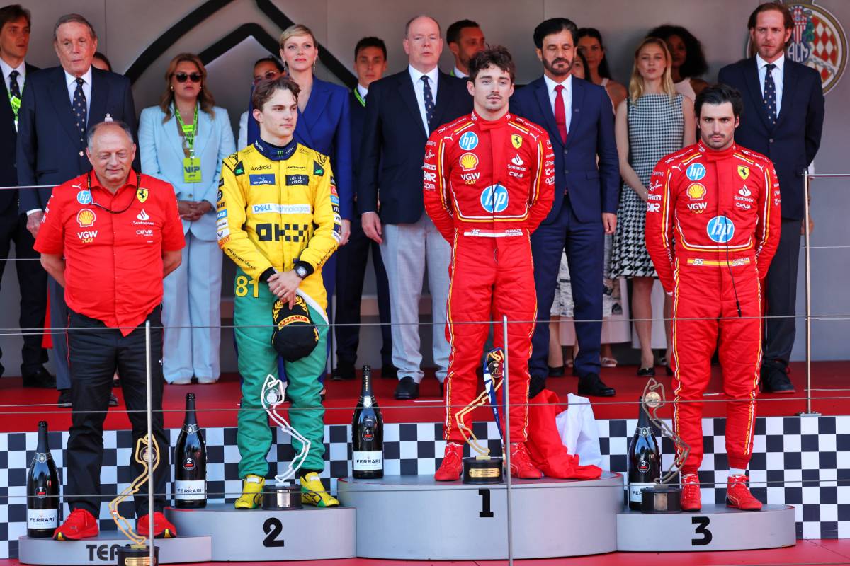 2024年F1第8戦モナコGP表彰式