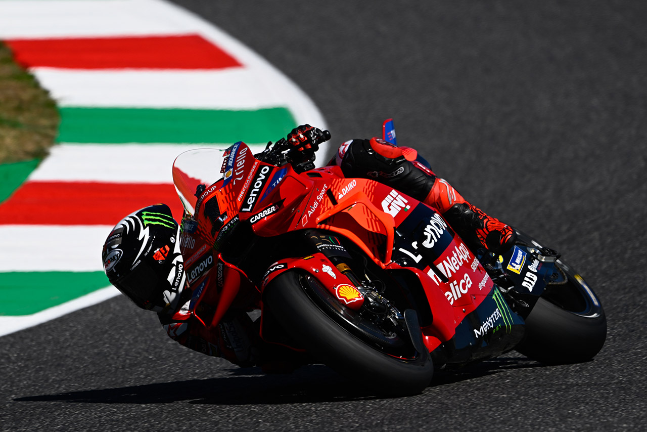 特別ヘルメットを使用しているフランセスコ・バニャイア（ドゥカティ・レノボ・チーム）／2024MotoGP第7戦イタリアGP