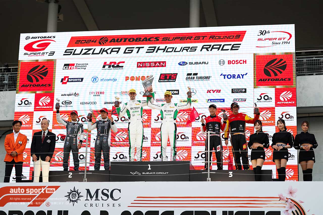 2024スーパーGT第3戦鈴鹿　GT300クラスの表彰式