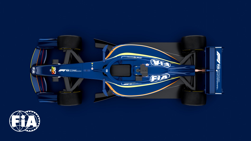 F1新世代カーのレンダリング画像