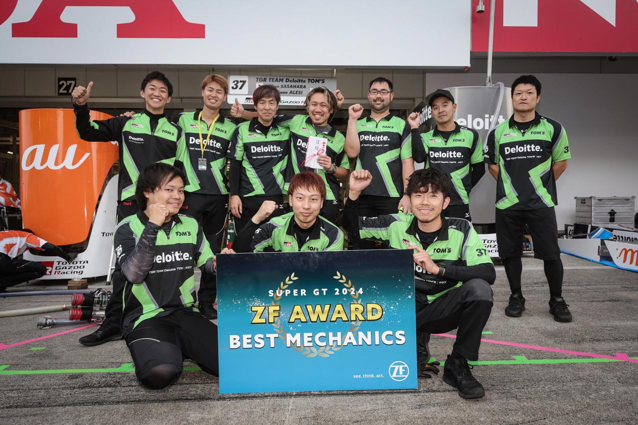 スーパーGT第3戦鈴鹿のZFアワードはポール・トゥ・ウインのTGR TEAM Deloitte TOM'Sが受賞