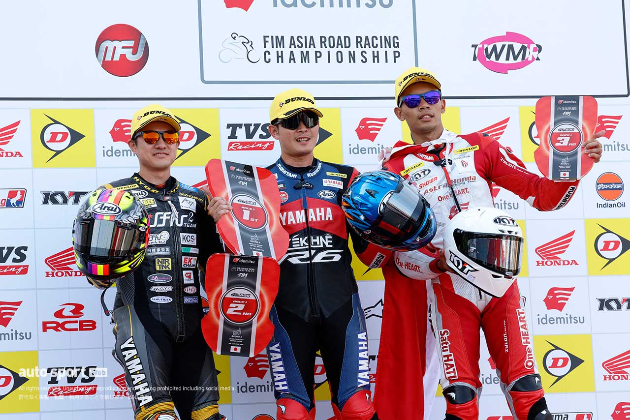 西村硝が大荒れのレースを制し、1000cc2戦目で初優勝を飾る／2024FIMアジアロード第3戦 日本ラウンド 土曜日