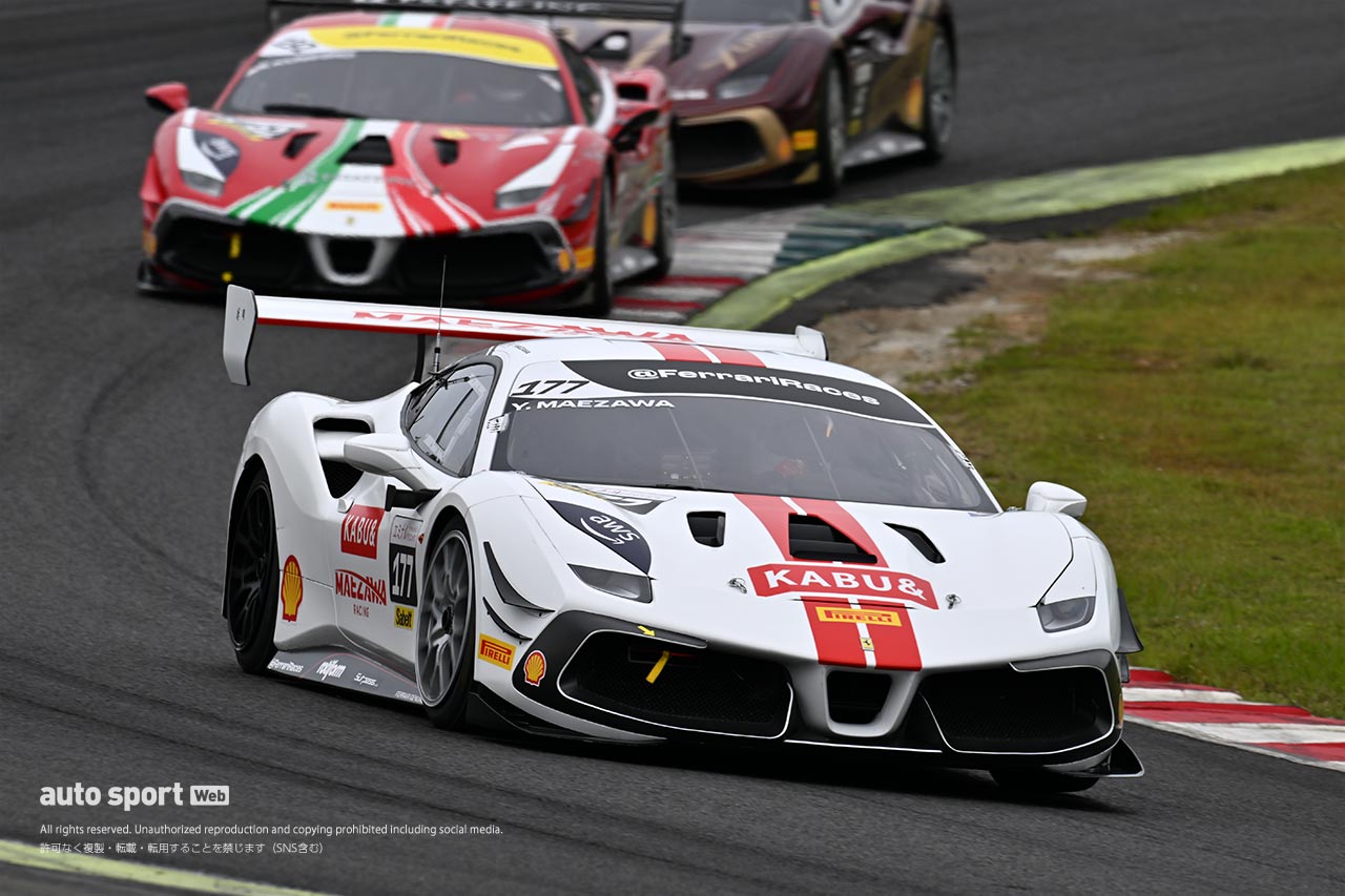 フェラーリチャレンジ第3ラウンドSUGOで前澤友作が激しくクラッシュ。搬送されるも意識あり