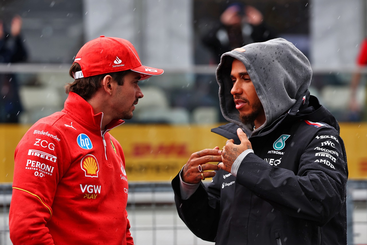 ルイス・ハミルトン（メルセデス）とシャルル・ルクレール（フェラーリ）
