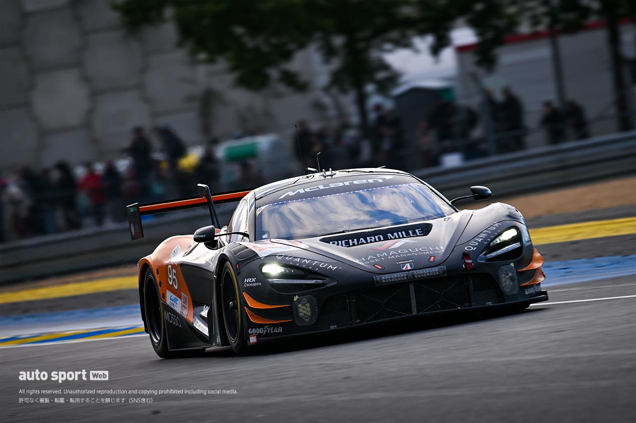 ル・マン24時間のLMGT3でトップ争い展開も駆動系トラブルに。佐藤万璃音はリベンジを誓う