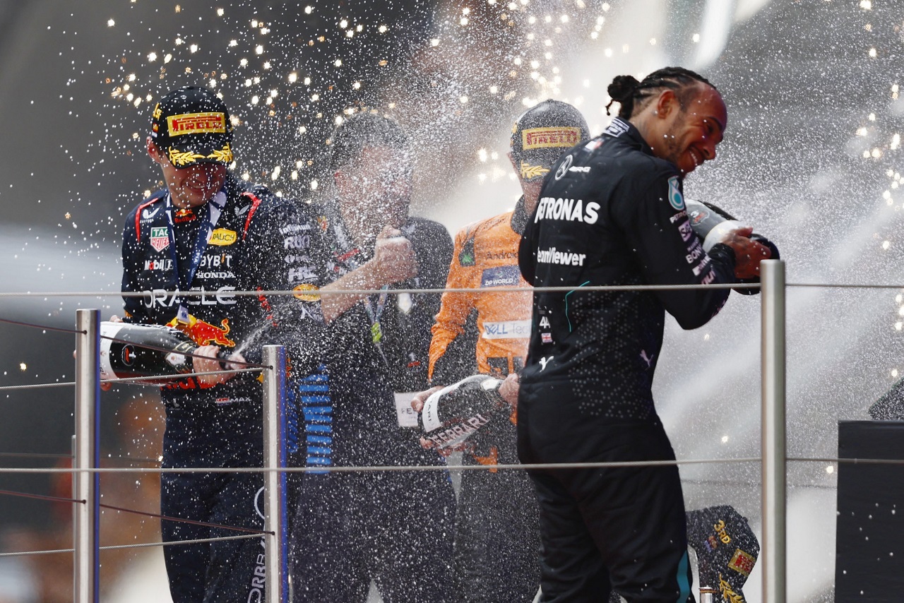 マックス・フェルスタッペン（レッドブル）、ランド・ノリス（マクラーレン）、ルイス・ハミルトン（メルセデス）