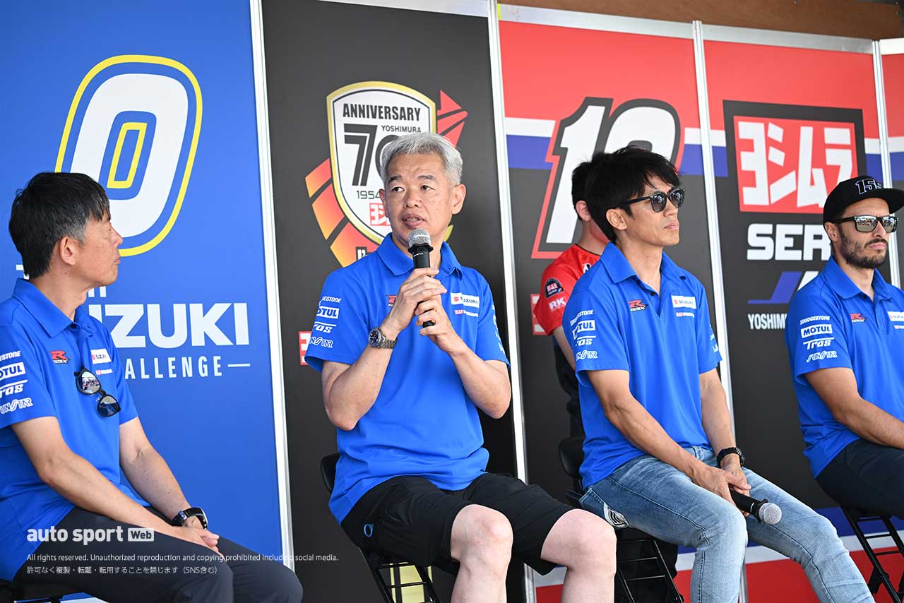 ヨシムラSERT Motul、SUZUKI CN CHALLENGEが登場。鈴鹿8耐前に裏話も／ヨシムラ第61回ツーリングブレイクタイム in NEOPASA清水