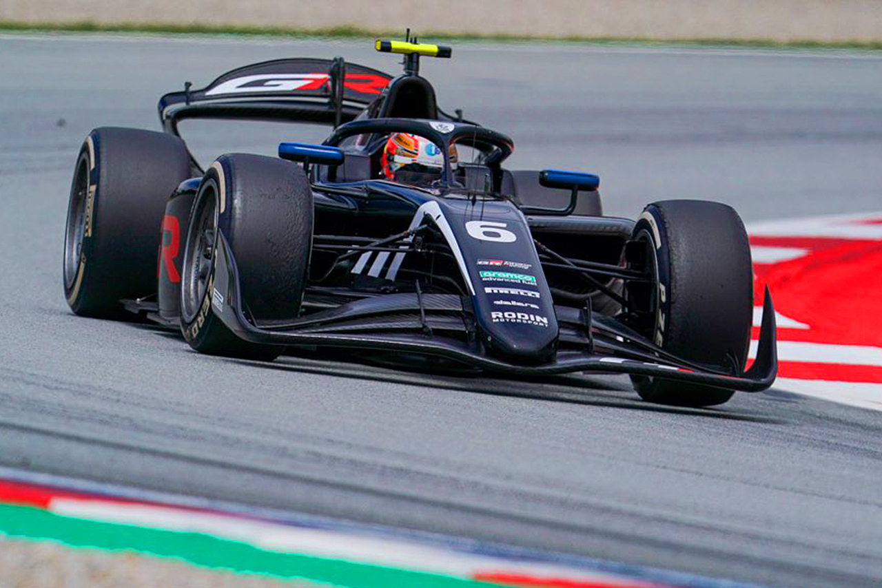 2024 FIA F2第6戦バルセロナ　宮田莉朋（ロダン・モータースポーツ／TGR WECチャレンジプログラム）